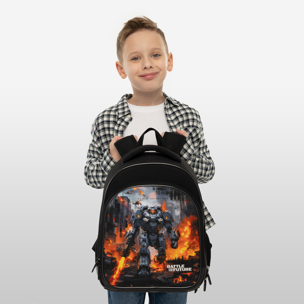 Ранец Berlingo Expert Plus «Battle For The Future» 38×29×15см, 2 отделения, 2 кармана, анатомическая спинка