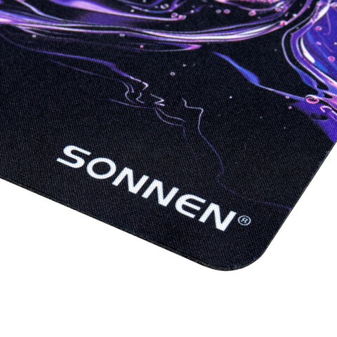 Коврик для мыши SONNEN «NEON SPLASH» резина + ткань250×200х2 мм513957