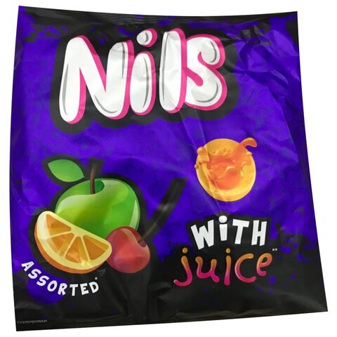 превью Карамель жевательная ЯШКИНО «Нильс», ассорти (вишня, апельсин, яблоко), 500 г