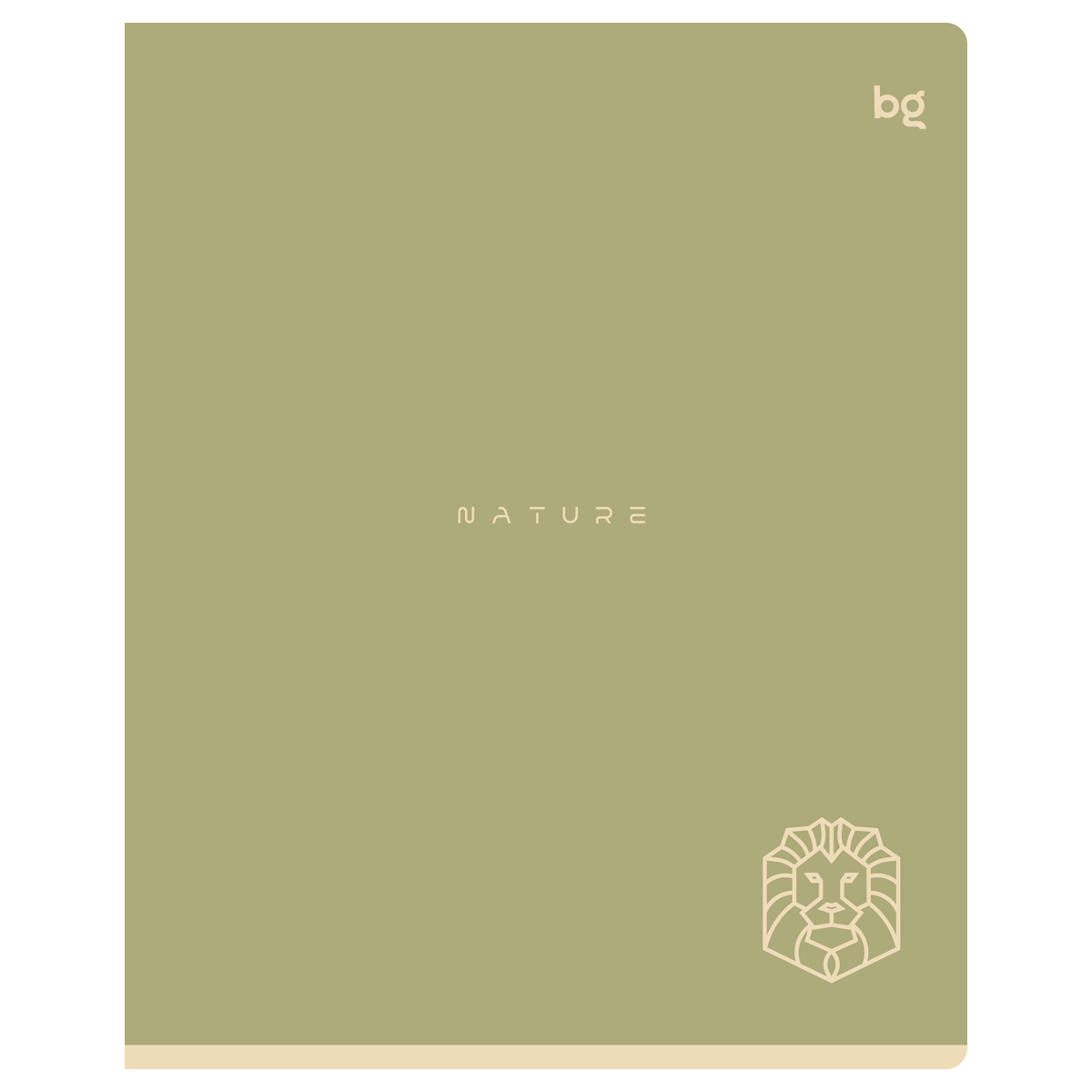 Тетрадь 48л., А5, клетка BG «Nature», soft-touch ламинация