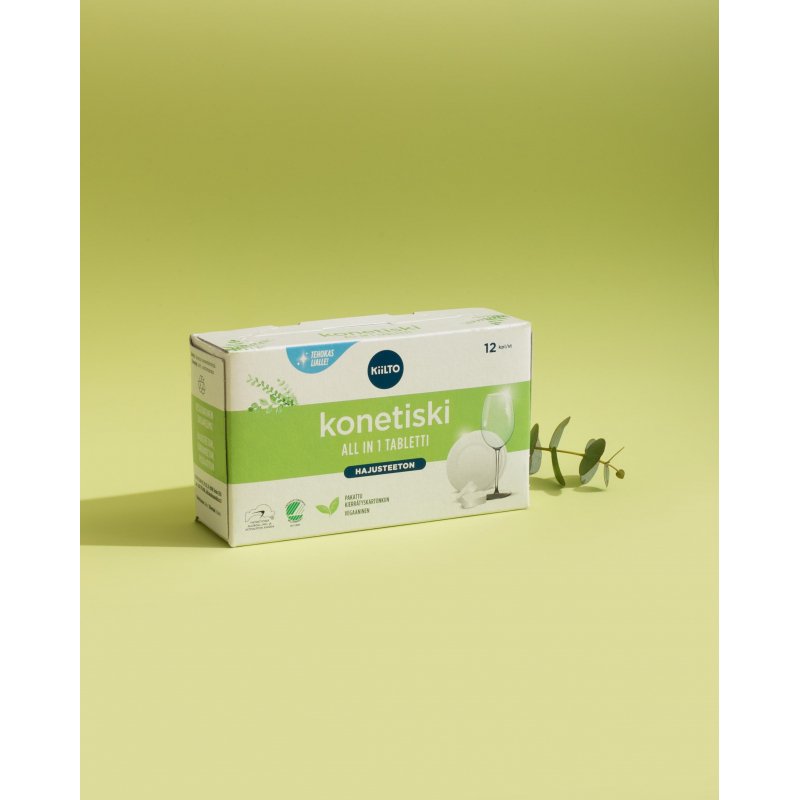 Таблетки для посудомоечных машин Kiilto All in 1 (12 штук в упаковке)