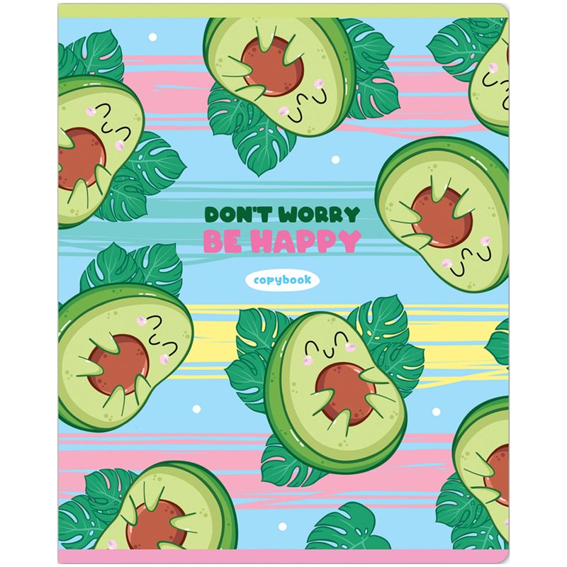 Тетрадь 48л., А5, клетка ArtSpace «Рисунки. Honey avocado», эконом