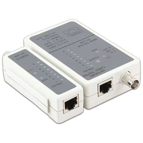 превью Тестер CABLEXPERT NCT-1, для сетевого и коаксильного кабеля, разъемы RJ-45, RG-58