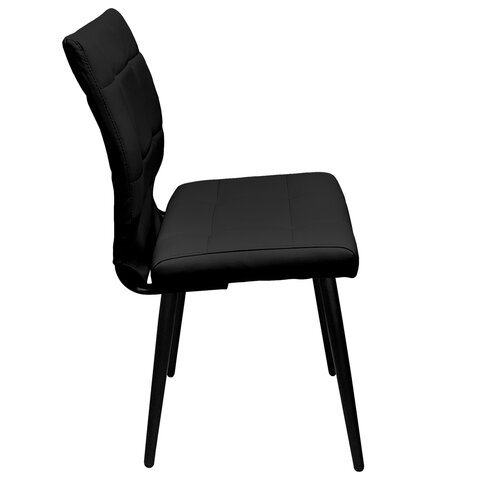 Стул BRABIX Novita CF-060экокожа чернаякаркас металлический усиленный черный532781