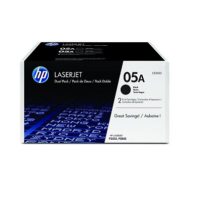 Картридж лазерный HP 05A CE505D чер.для LJ P2035/P2055 (2 ШТ)