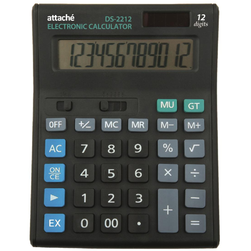 Калькулятор настольный Attache Economy 12-разрядный черный арт. 216451 .
