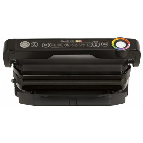 Электрогриль TEFAL GC714834, 2000 Вт, съемные панели, регулировка температуры, черный