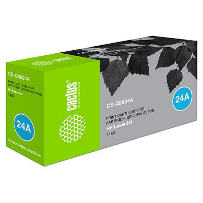 Картридж лазерный CACTUS (CS-Q2624A) для HP LaserJet 1150, ресурс 2500 стр. 