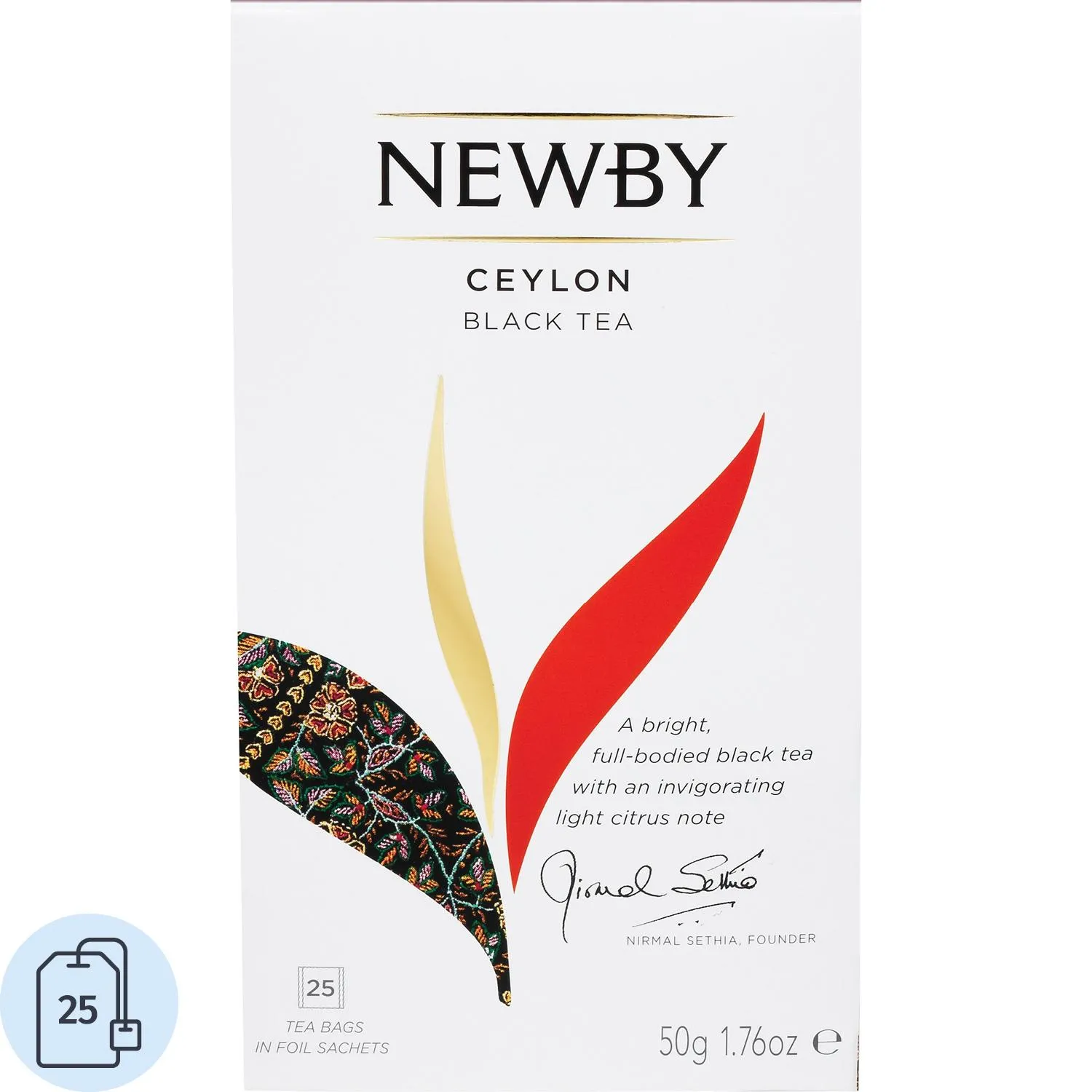 Чай чёрный Newby Ceylon 25 пакетиков