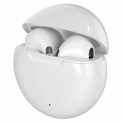 Наушники с микрофоном (гарнитура) DEFENDER TWINS 930, Bluetooth, беспроводные, белые, 
