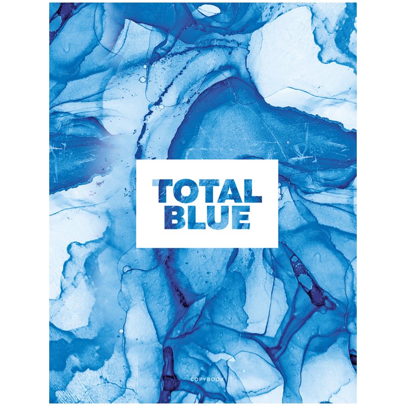 превью Тетрадь на кольцах А5, 240л., BG «Total blue», с разделителями, матовая ламинация