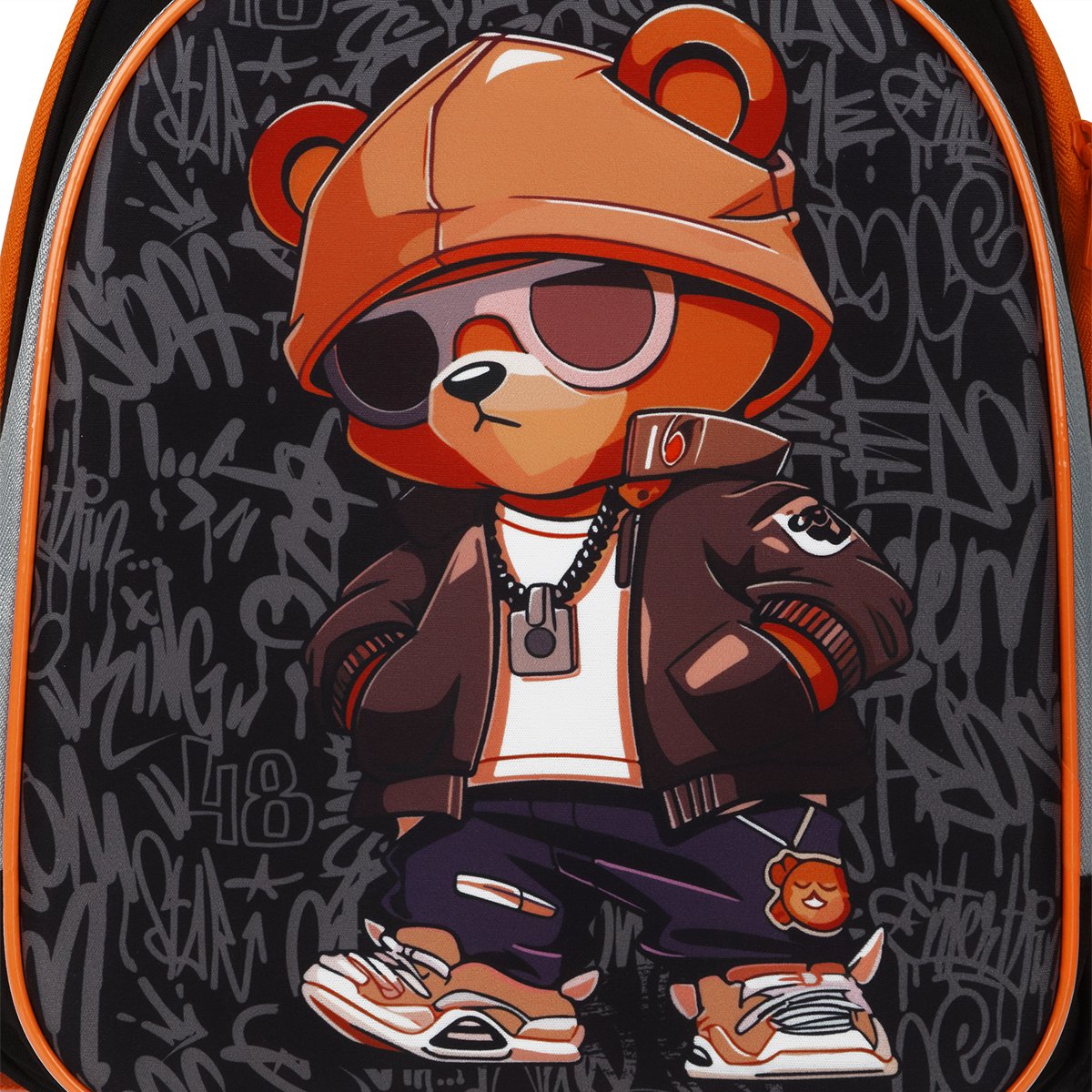 Ранец ArtSpace School Friend Light «Bear» 35×29×12см, 2 отделения, 2 кармана, анатомическая спинка