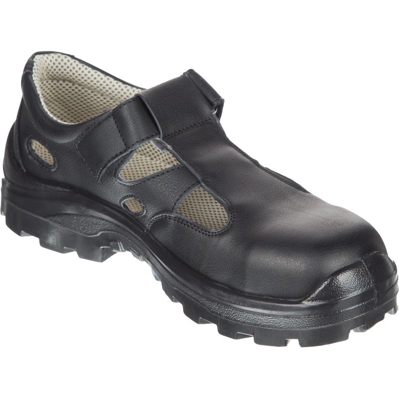 Полуботинки (сандалии) АЛМИ(арт. 80302-011600) с КП, черные, р.39