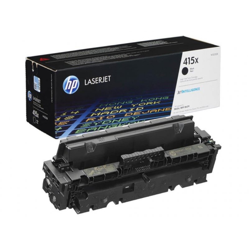 Тонер-картридж HP 415X W2030X черный повышенной емкости оригинальный