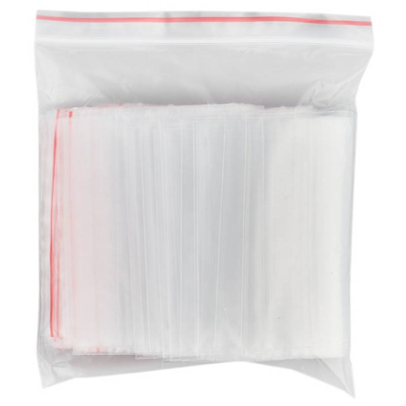 Пакет с замком (Zip Lock) 10х10 см 40 мкм (100 штук в упаковке)