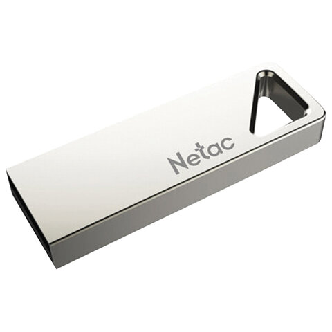 Флеш-диск 8GB NETAC U326, USB 2.0, серебристый-20PN
