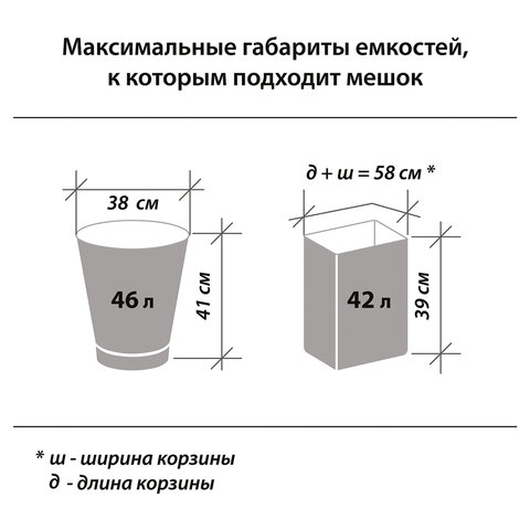 Мешки для мусора 60 л ЛАЙМА БИО, комплект 20 шт., рулон, ПНД, прочные, 60×70 см, 12 мкм