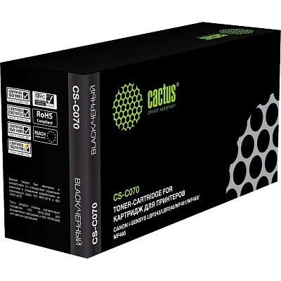 Картридж лазерный Cactus CS-C070 чер. для Canon LBP243/246 MF461/MF465
