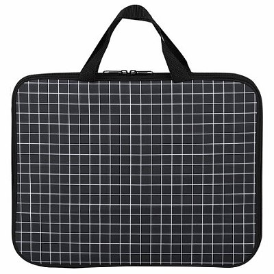 Папка на молнии с ручками BRAUBERG А4, 1 отделение, полиэстер, 20 мм, «Checkered»
