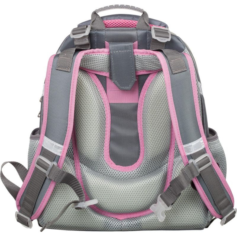 Ранец №1School Basic Casual роз+голуб, 2 отд., эргоном. спинка