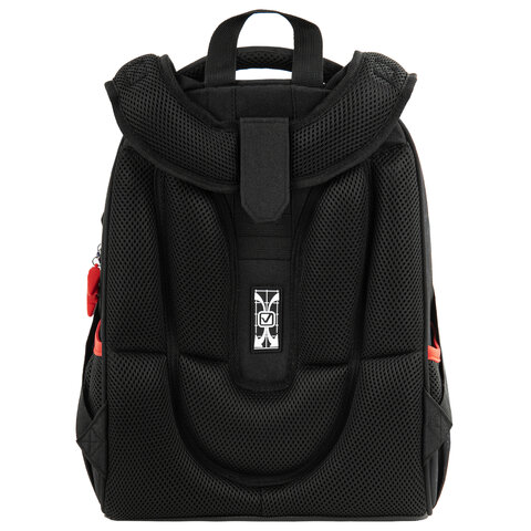 Ранец BRAUBERG PREMIUM, 2 отделения, с брелком, «Next level», 3D панель, 38×29х16 см