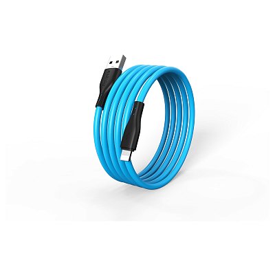 Кабель Smartbuy S21, USB - Lightning, для Apple, резиновая оплетка, 2.4A output, 1м, синий