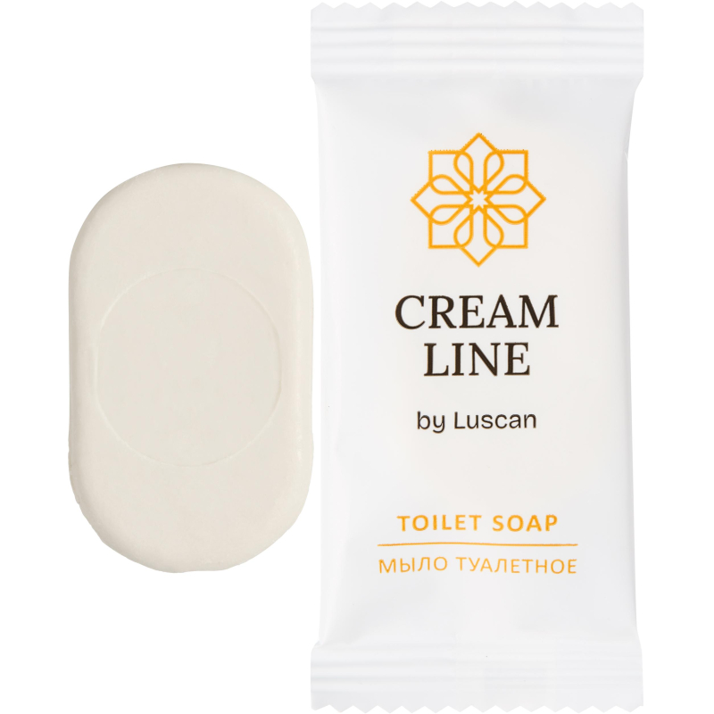 Мыло туалетное Luscan Cream Line, флоупак 13г,500шт/уп