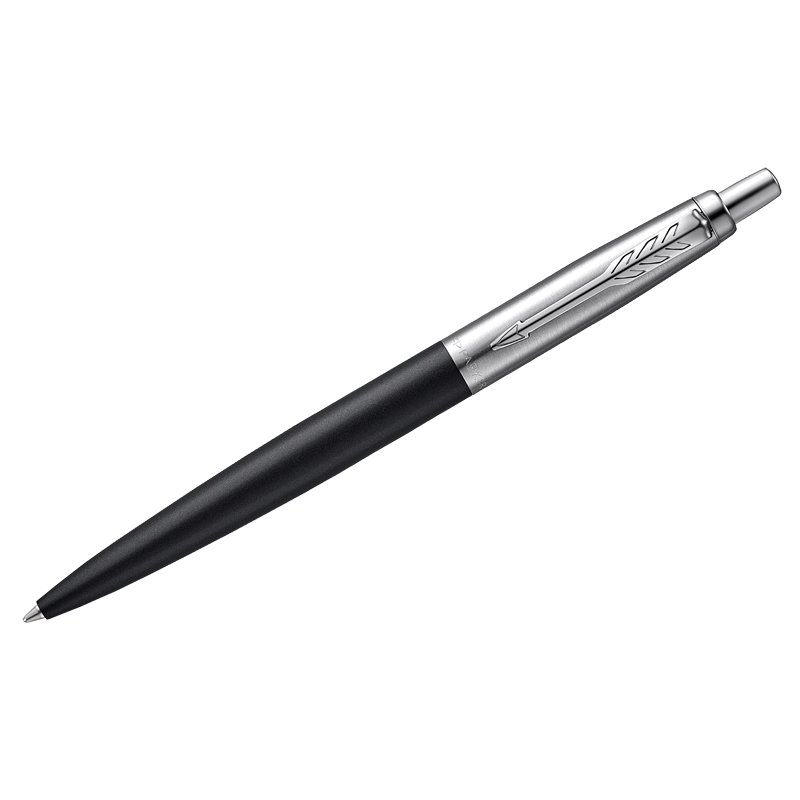 Ручка шариковая PARKER «Jotter XL», УТОЛЩЕННЫЙ корпус, черный матовый лак, детали из нержавеющей стали, синяя