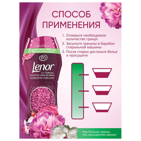 Кондиционер для белья в гранулах210 гLENOR «Ruby Jasmine (Gelsomino Scarlatto)»жасмин