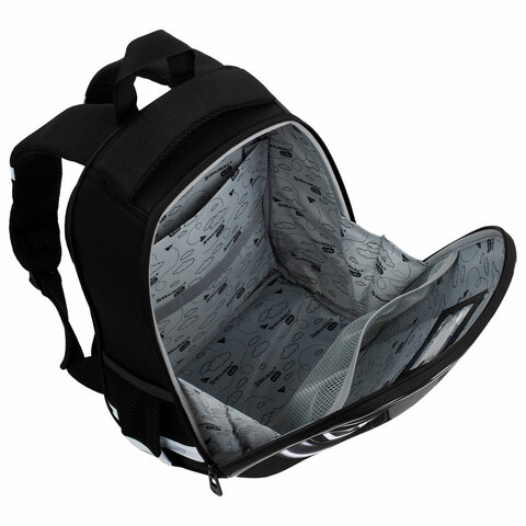 Ранец BRAUBERG KIDS START, 1 отделение, 2 кармана, Dark car, 35×26х13 см