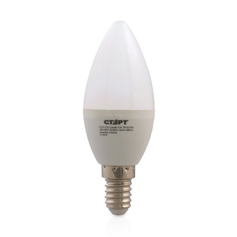 Лампа светодиодная Старт ECO E14 7W 4200K нейтральный белый свет
