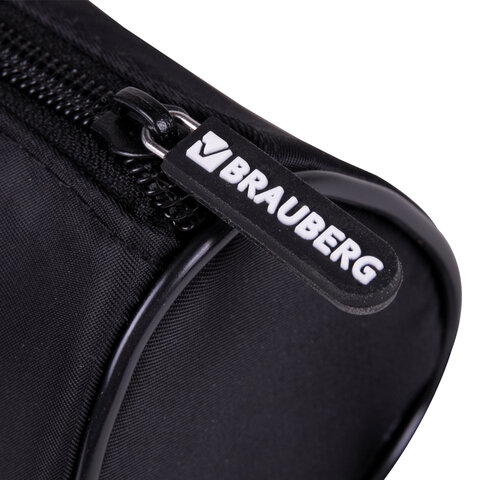 Пенал BRAUBERG, 3 отделения, нейлон, 21×7х7 см, «Battery»