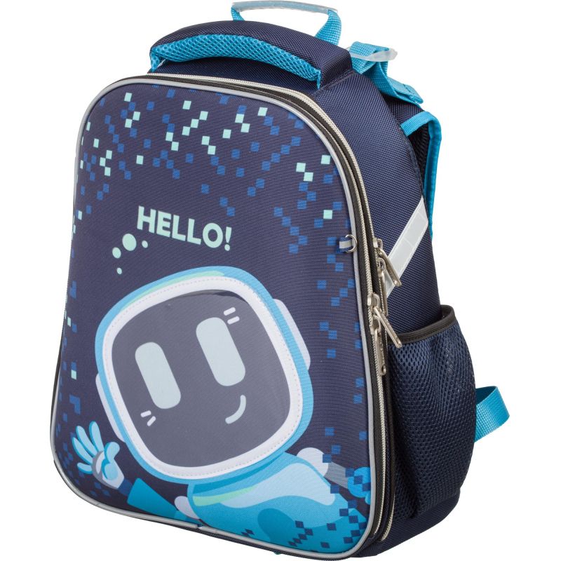 Ранец №1School Basic Robot Hello, 2 отд., эргоном. спинка