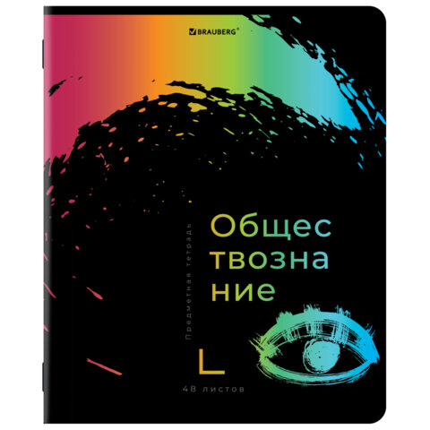 Тетради предметные, КОМПЛЕКТ 12 ПРЕДМЕТОВ, 48 л., матовая ламинация, лак, BRAUBERG, «BRIGHT COLOURS»