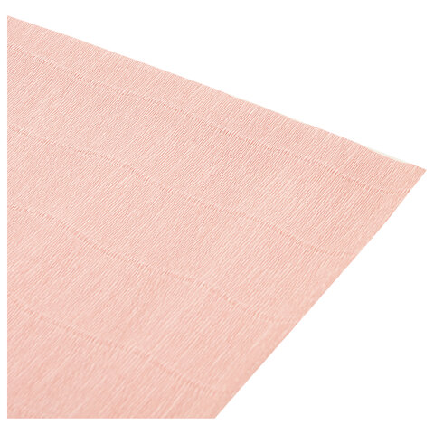 Бумага гофрированная (ИТАЛИЯ) 140 г/м2, светло-персиковая (948), 50×250 см, BRAUBERG FLORE