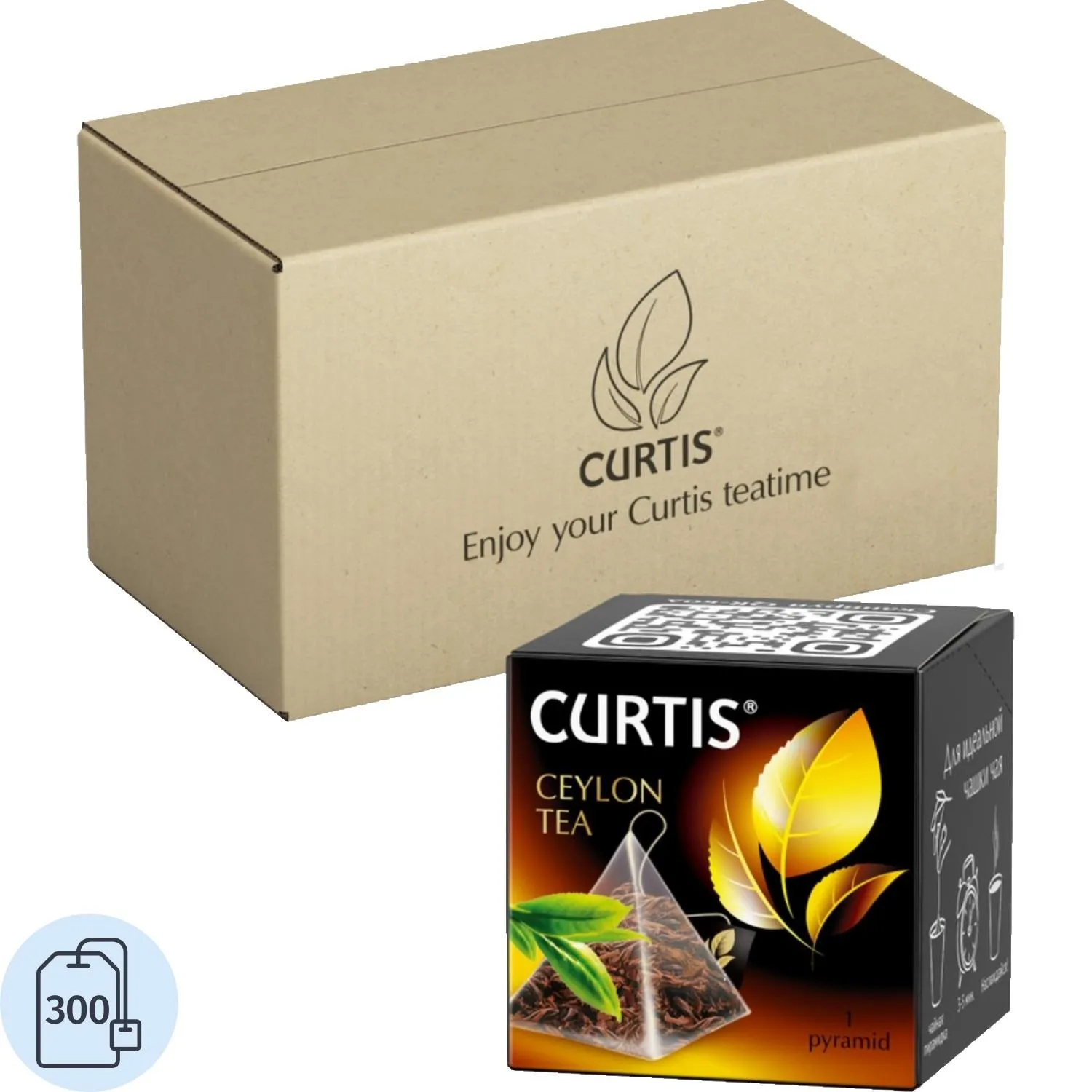 Чай чёрный Curtis Ceylon Tea 300 пирамидок