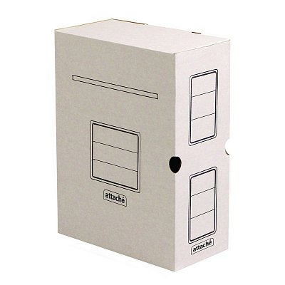 Короб архивный Attache гофрокартон белый 256×100×320 мм (5 штук в упаковке)