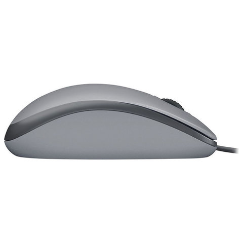 Мышь проводная LOGITECH M110, USB, 2 кнопки+1 колесо-кнопка, оптическая, серая