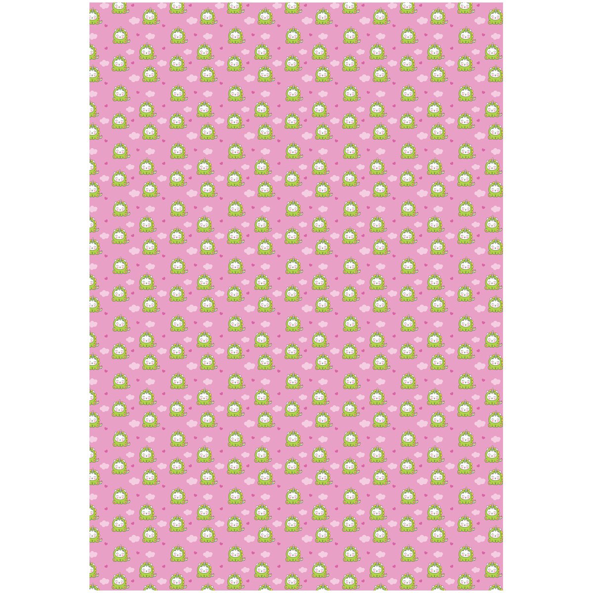 Упаковочная бумага глянц. 70×100см, MESHU «Милые котята», 80г/м2