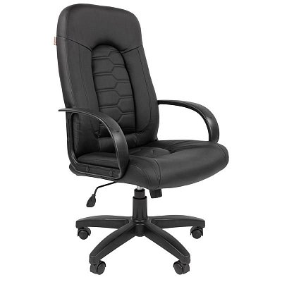 Кресло для руководителя Easy Chair 683 TPU черное (экокожа, пластик)