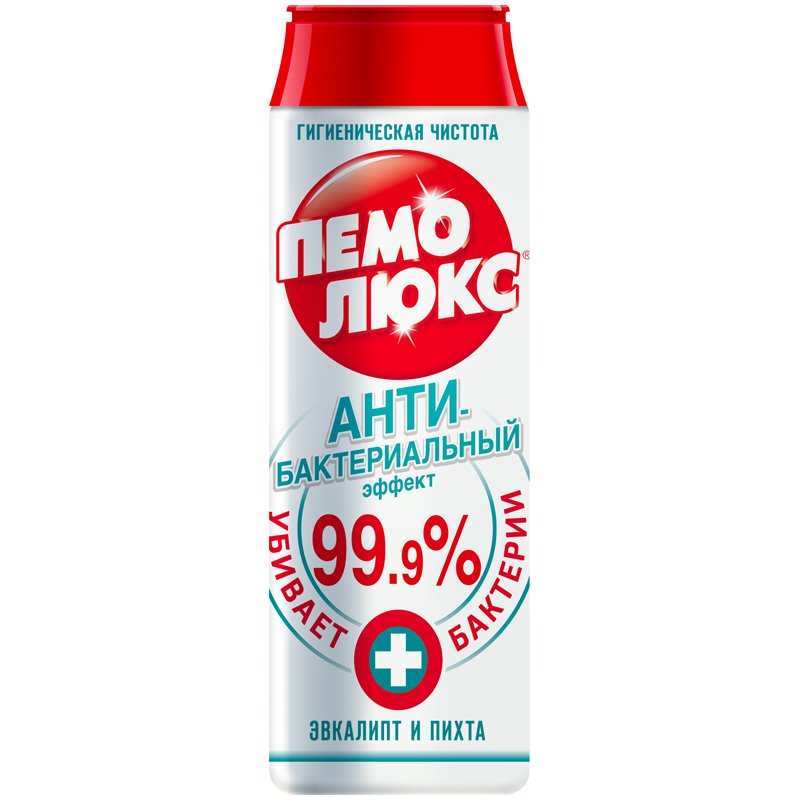 Чистящее средство, 480 г, ПЕМОЛЮКС Сода-5, «Антибактериальный», порошок