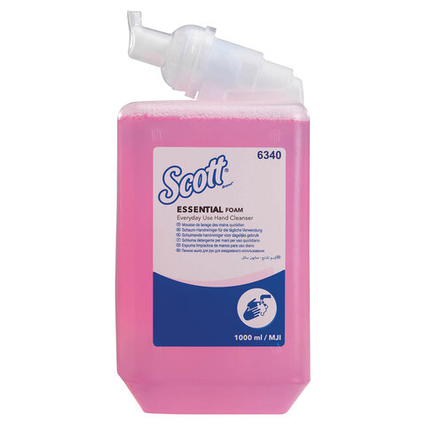 Картридж с пенным мылом одноразовый KIMBERLY-CLARK Scott «Essential», 1 л, розовый, артикул 6340