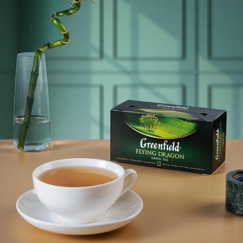 Чай зеленый Greenfield Flying Dragon (25 пакетиков в упаковке)