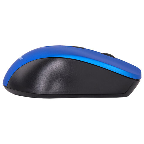 Мышь беспроводная с бесшумным кликом SONNEN V18, USB, 800/1200/1600 dpi, 4 кнопки, синяя