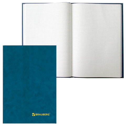 Книга учета BRAUBERG, 96 л., А4, 200?290 мм, клетка, бумвинил, блок офсет