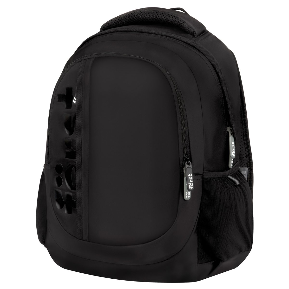 превью Рюкзак Först F-Trend «Pure black» 40×29×18см, 2 отделения, 3 кармана, анатомическая спинка
