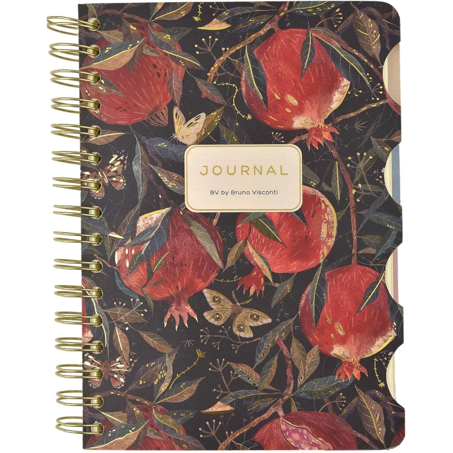 Бизнес-блокнот Bruno Visconti Art Journal Гранат А5 120 листов разноцветный комбинированная на спирали