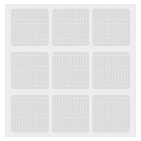 Клеевые квадраты двусторонние, 22×22 мм, акриловая основа, 36 шт., BRAUBERG