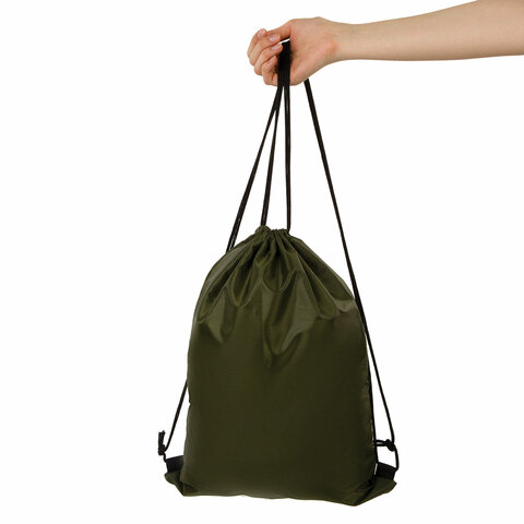 Сумка для обуви BRAUBERG ПРОЧНАЯна шнуркехаки42×33 см270289