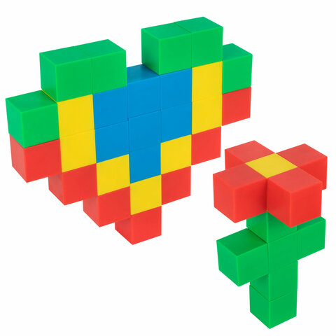 Магнитный конструктор MAGNETIC CUBES «КУБИЧЕСКИЙ», 48 магнитных кубиков, BRAUBERG KIDS